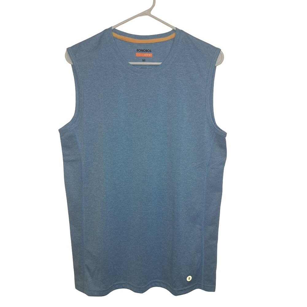Bonobos Mens Size Medium Bright Blue Core Performance Muscle Tank Tee T Shirt